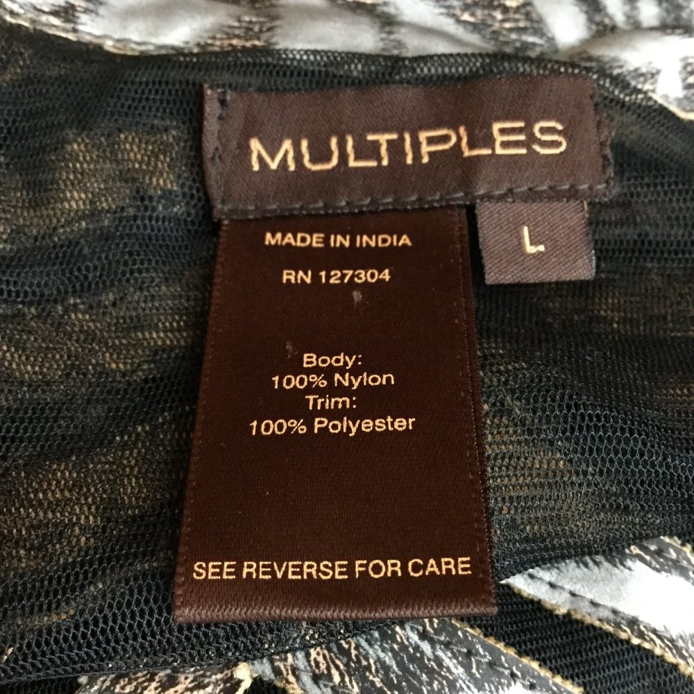 Multiples Nwt Print Zipper Long Sleeves Jacket - image 4